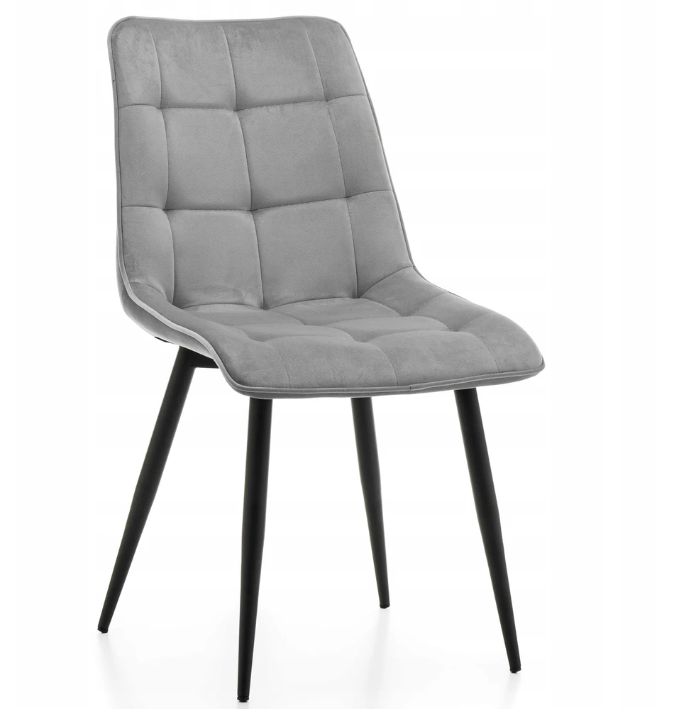 Home Design CHIC LIGHT Pilkas VELUR UUPminkšta kėdė