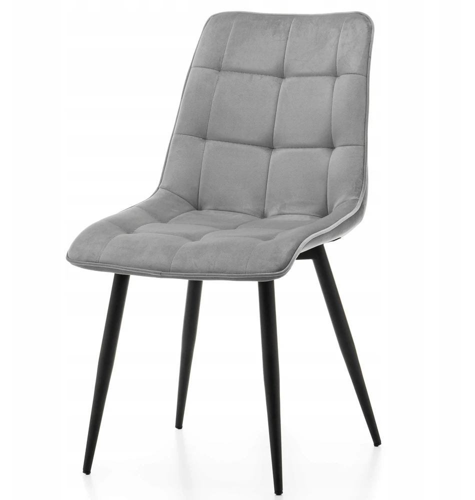 Home Design CHIC LIGHT Pilkas VELUR UUPminkšta kėdė