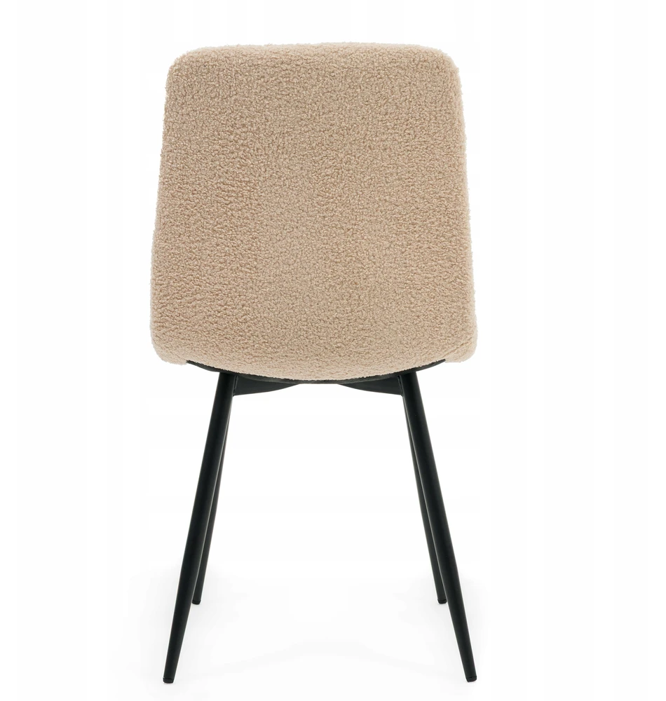 Home Design GELA BOUCLE TEDDY MINŠKINĖ KĖDĖ VALGOMOSIAI SVETAINEI, TAMSIAI BEIGE