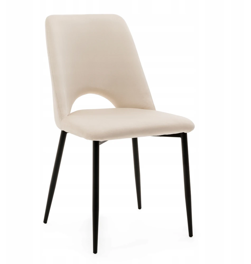 Home Design GLAMOUR BEIGE MINŠTA AKSOMINĖ KĖDĖ SVETAINEI VALGOMUI