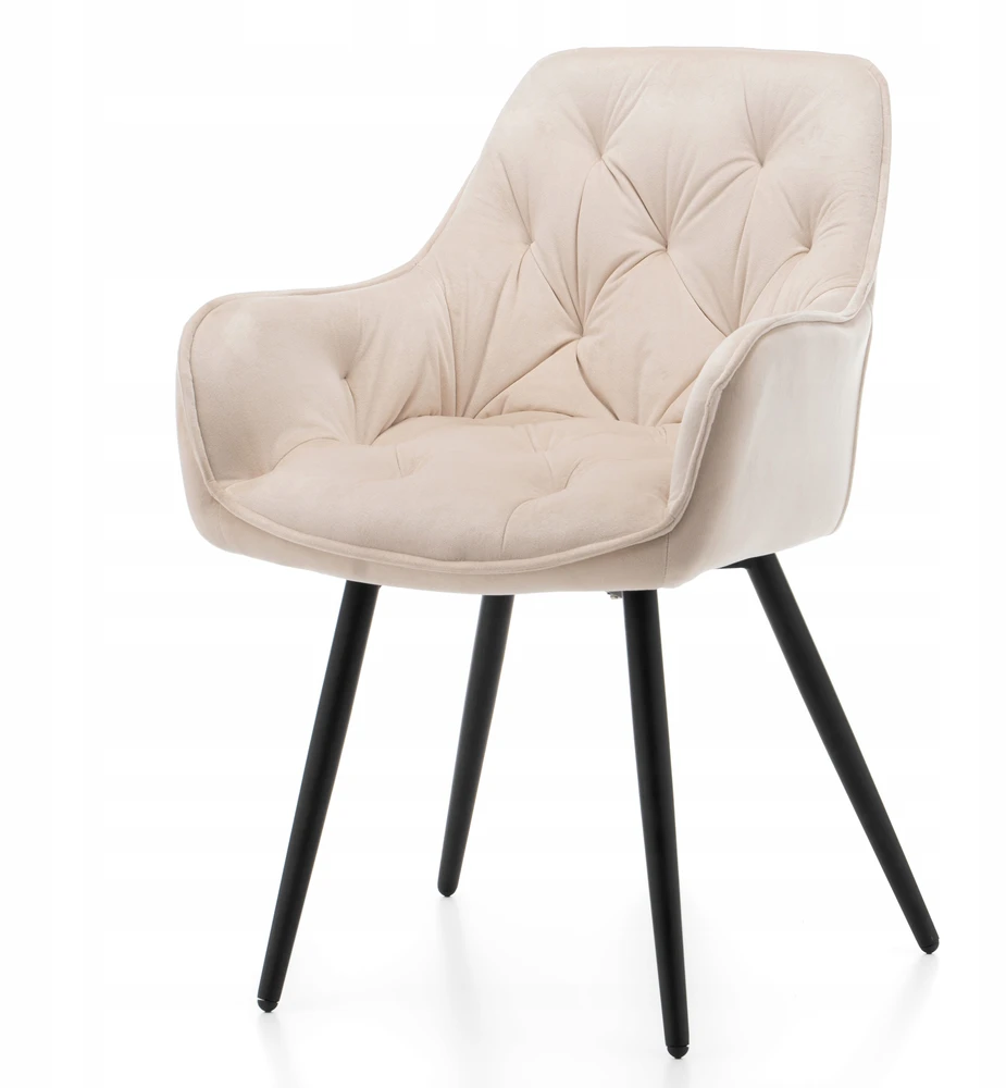 Home Design GLAMOUR GLAMOUR MINŠTA DAUGINĖ KĖDĖ, MODERNAUS VELIŪRAS, Smėlio spalvos