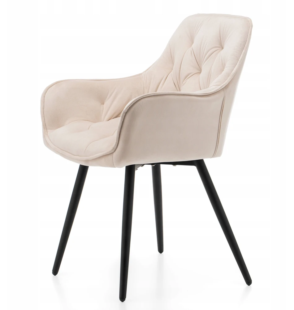 Home Design GLAMOUR GLAMOUR MINŠTA DAUGINĖ KĖDĖ, MODERNAUS VELIŪRAS, Smėlio spalvos