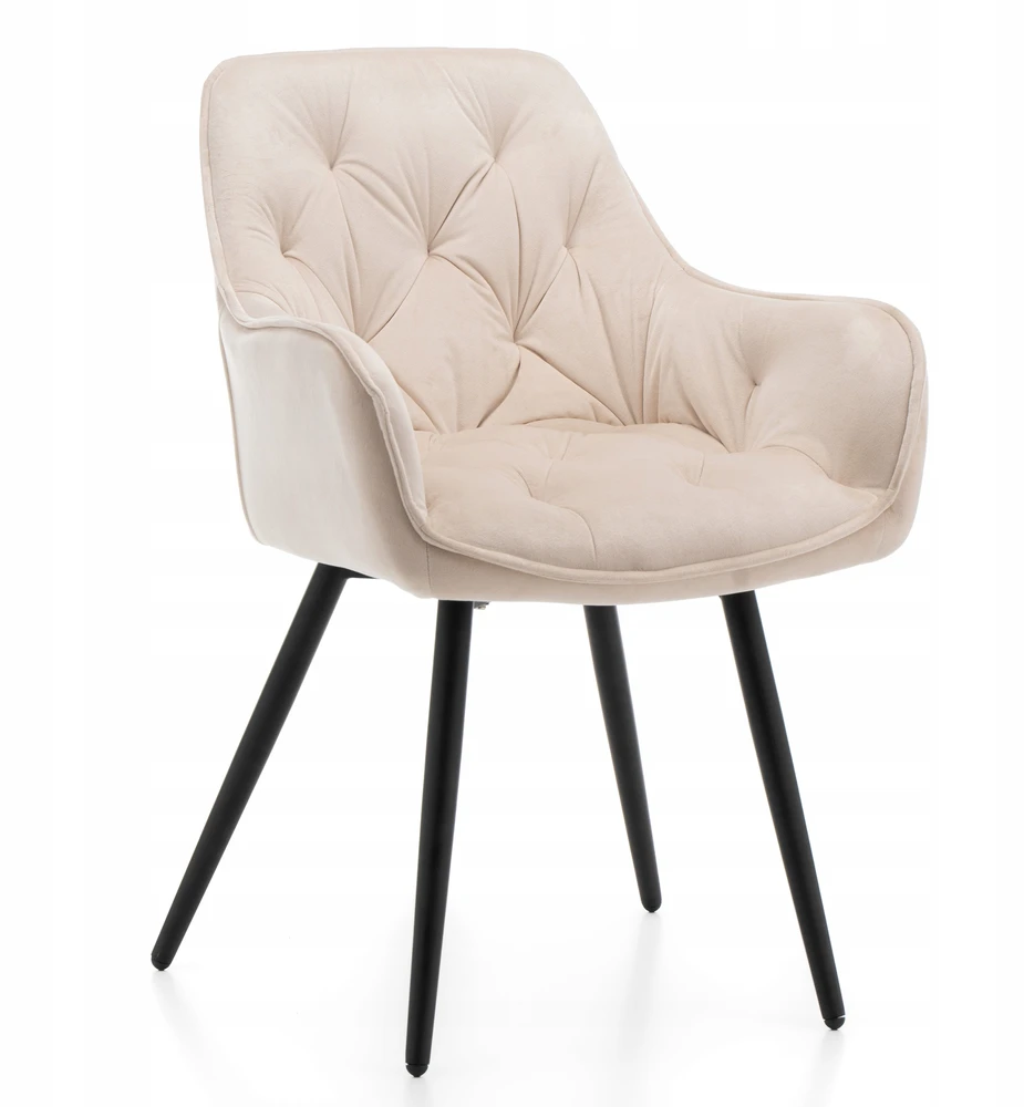 Home Design GLAMOUR GLAMOUR MINŠTA DAUGINĖ KĖDĖ, MODERNAUS VELIŪRAS, Smėlio spalvos