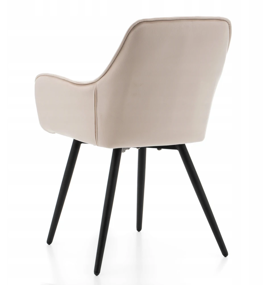 Home Design GLAMOUR GLAMOUR MINŠTA DAUGINĖ KĖDĖ, MODERNAUS VELIŪRAS, Smėlio spalvos