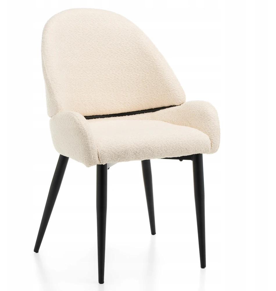 Home Design GLAMOUR MINKŠTA KĖDĖ VALGAMOJO SVETAINĖ BOUCLE BERGAMO ŠVIESI BEIGE