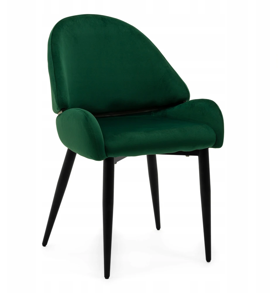 Home Design GLAMOUR MINKŠTA KĖDĖ VALGOMAS SVETAINE VELURAS BERGAMO Žalias