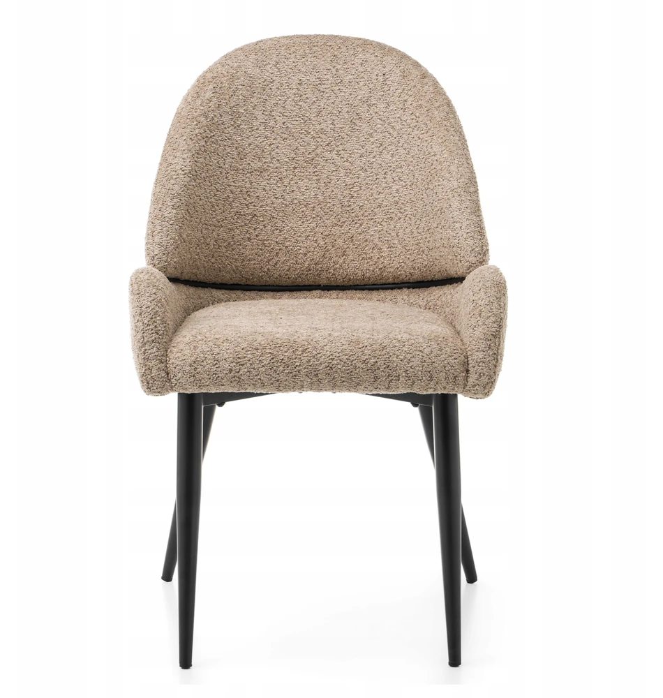 Home Design GLAMOUR MINKŠTA KĖDĖ VALGOMAS SVETAINE BOUCLE BERGAMO DARK BEIGE