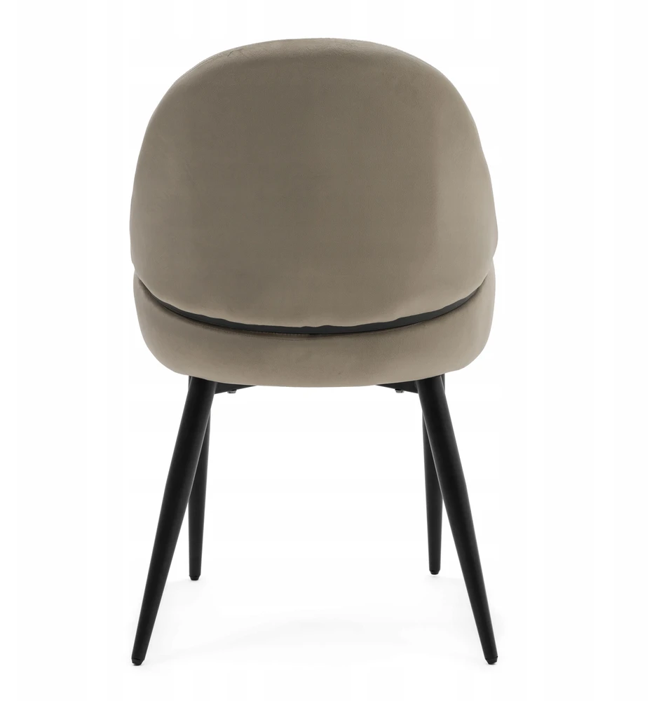 Home Design GLAMOUR MINKŠTA KĖDĖ VALGOMO KAMBARYS SVETAINE VELIURAS BERGAMO TAMSIAI BEIGE