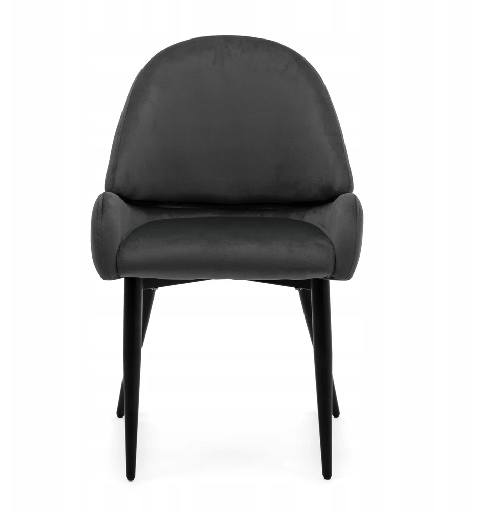 Home Design GLAMOUR MINKŠTA KĖDĖ VALGOMO KAMBARYS SVETAINE VELIURAS BERGAMO PILKA