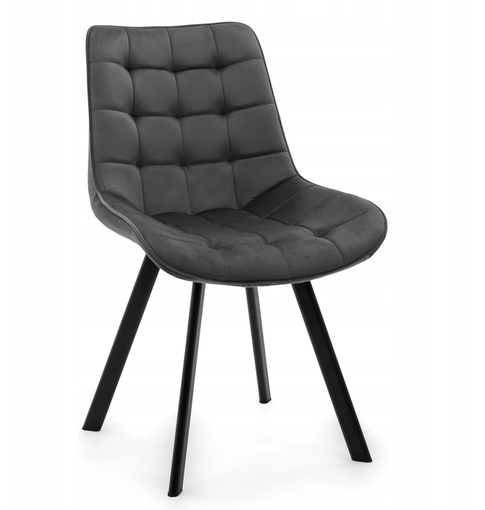 Home Design GLAMOUR TORI GRAY MINŠTA AKSOMINĖ KĖDĖ SVETAINEI VALGOMOSIAI
