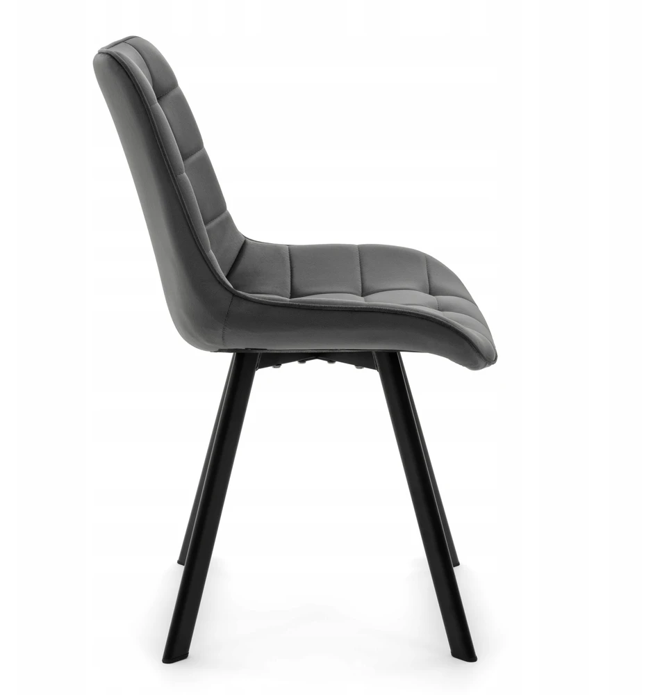 Home Design GLAMOUR TORI GRAY MINŠTA AKSOMINĖ KĖDĖ SVETAINEI VALGOMOSIAI