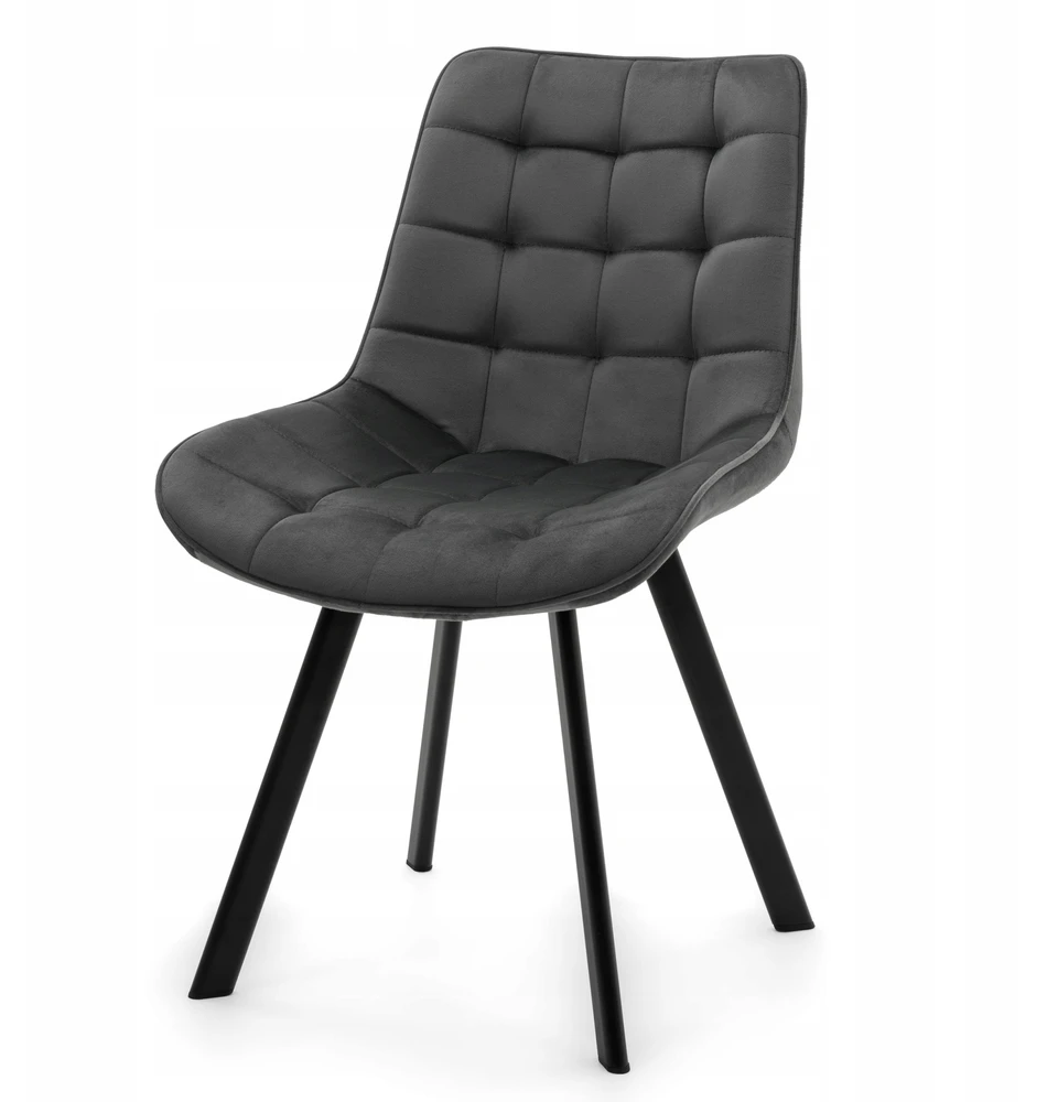 Home Design GLAMOUR TORI GRAY MINŠTA AKSOMINĖ KĖDĖ SVETAINEI VALGOMOSIAI