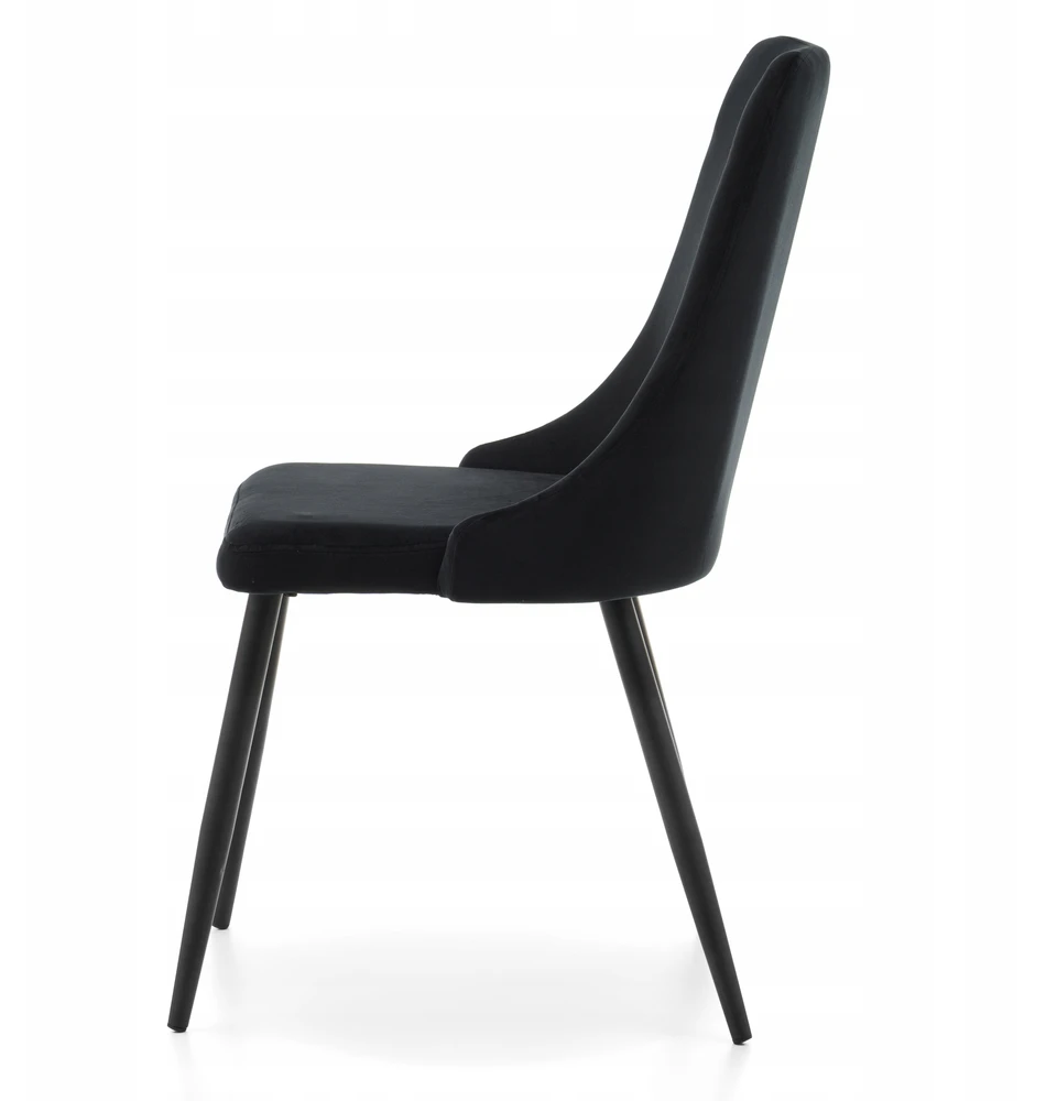 Home Design Juodas VELVET MINŠTINĖ KĖDĖ