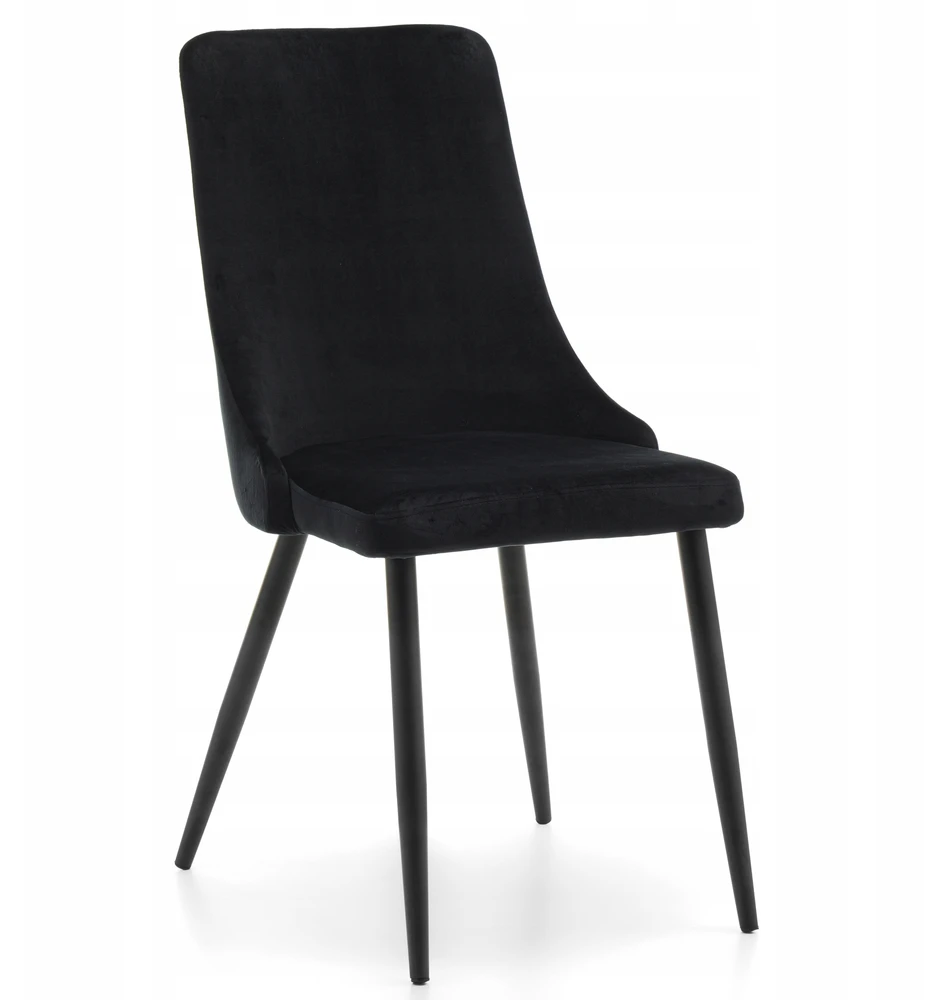 Home Design Juodas VELVET MINŠTINĖ KĖDĖ