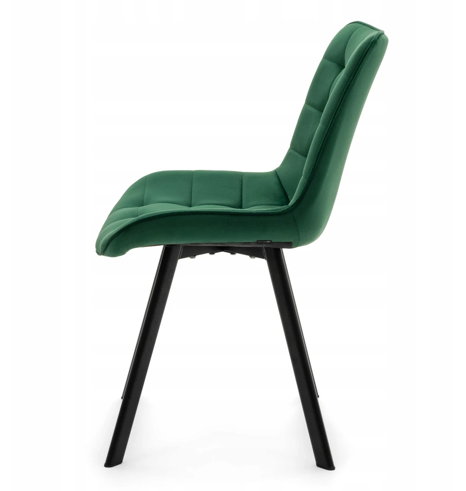 Home Design Kėdė TAPICEROWANE WELUROWE DO SALONU JADALNI GLAMOUR TORI ZIELONE