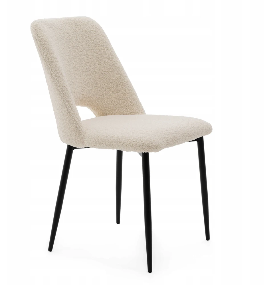 Home Design MINKŠTA KĖDĖ SVETAINEI, GLAMOUR, BOUCLE ECRU AUDINIS, BEGE