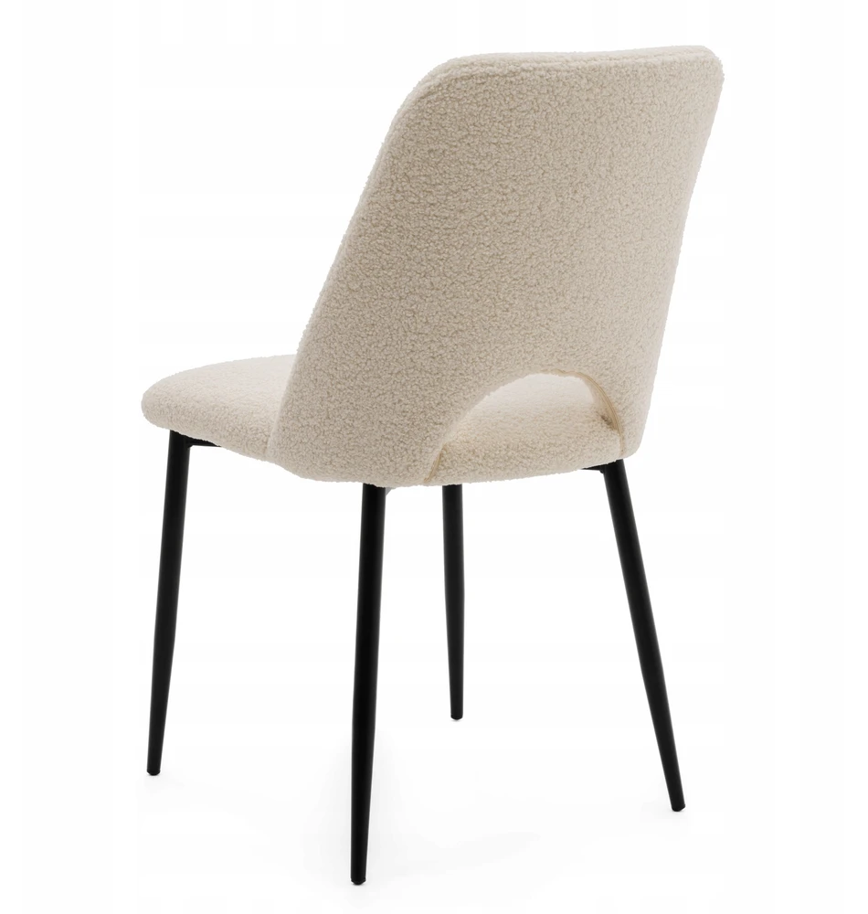 Home Design MINKŠTA KĖDĖ SVETAINEI, GLAMOUR, BOUCLE ECRU AUDINIS, BEGE