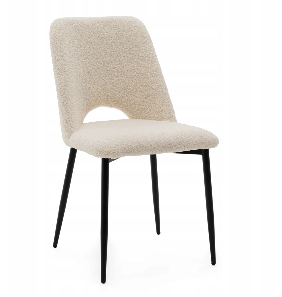Home Design MINKŠTA KĖDĖ SVETAINEI, GLAMOUR, BOUCLE ECRU AUDINIS, BEGE