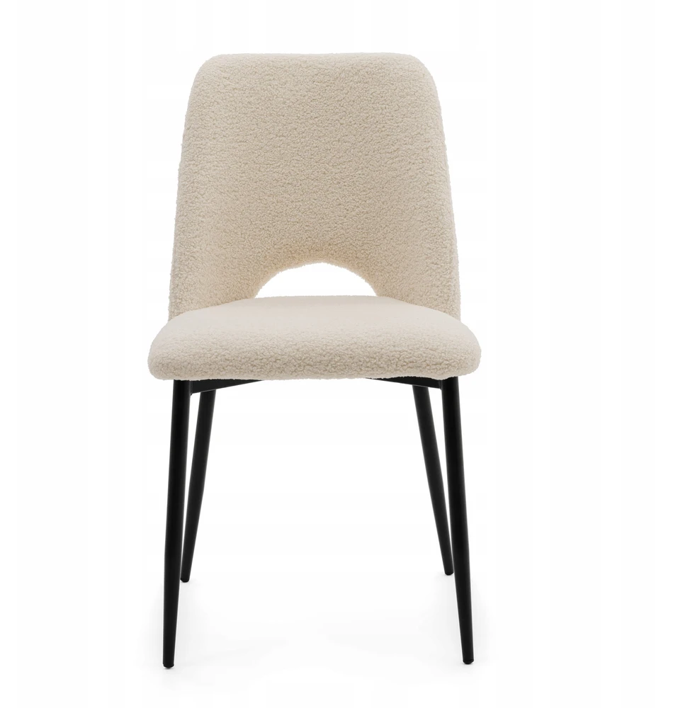 Home Design MINKŠTA KĖDĖ SVETAINEI, GLAMOUR, BOUCLE ECRU AUDINIS, BEGE