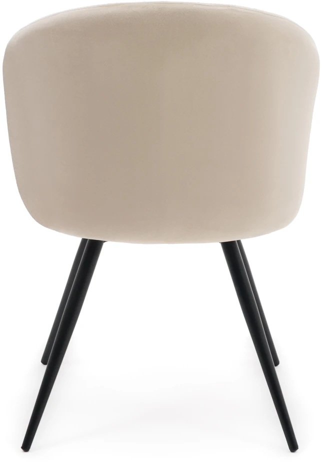 Home Design Minkšta pasukama aksominė kėdė svetainei MODENA BEIGE