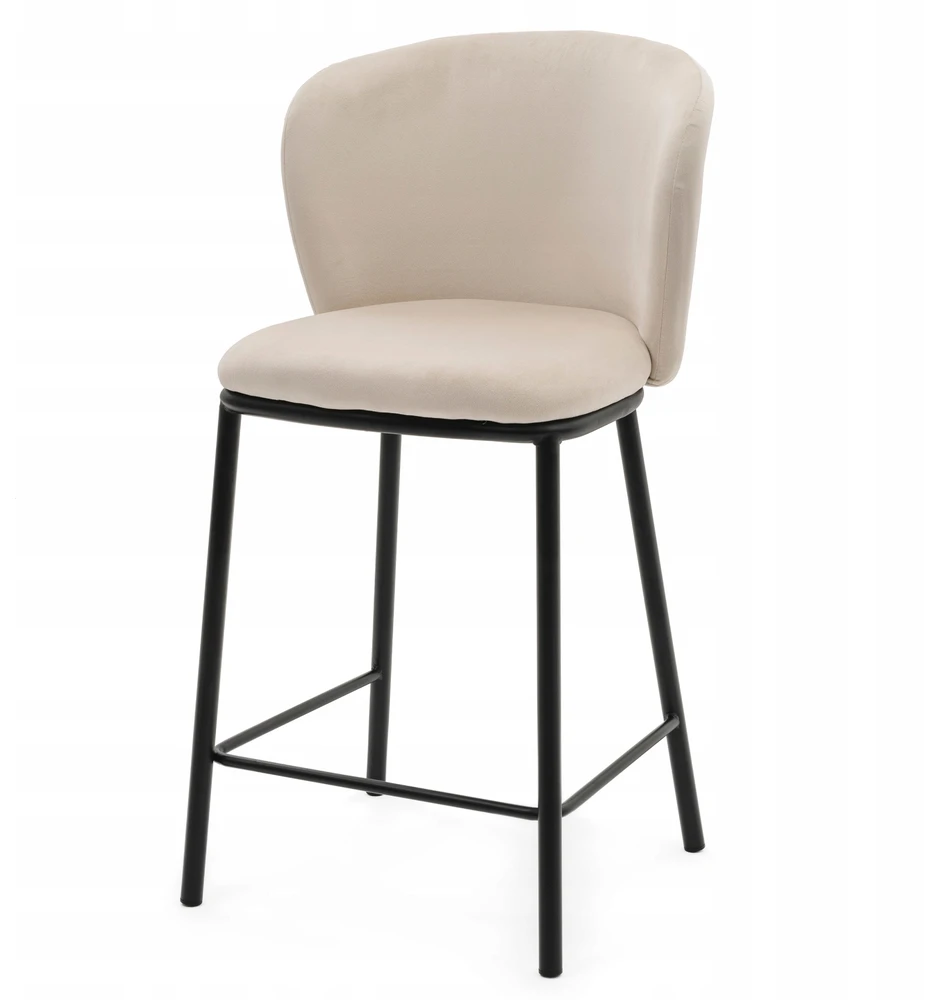 Home Design Minkštas VELVET BEIGE KABLIS SVETAINEI, VALGOMAI, MODERNIAM BARI