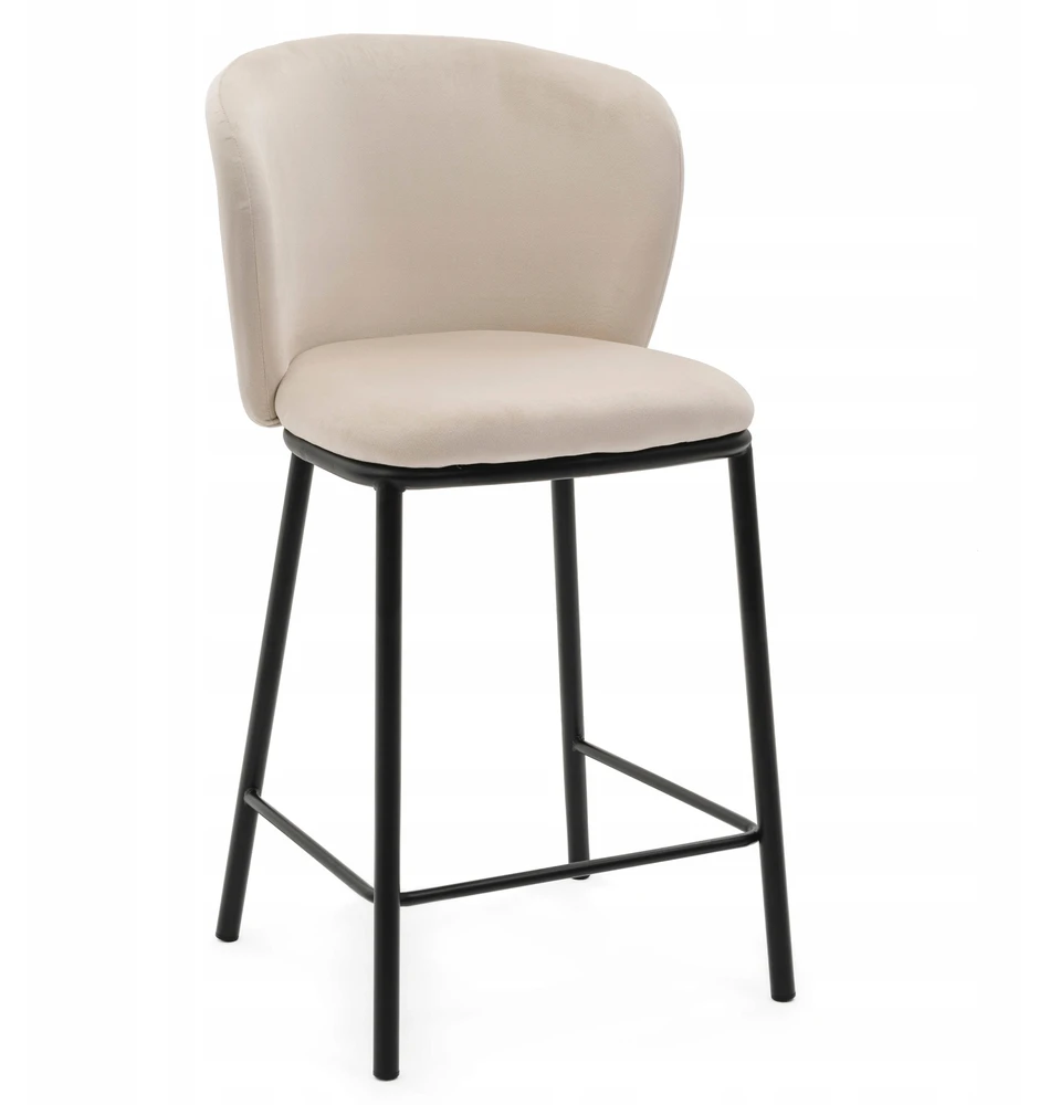 Home Design Minkštas VELVET BEIGE KABLIS SVETAINEI, VALGOMAI, MODERNIAM BARI