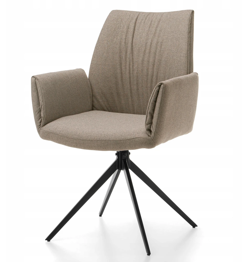 Home Design MINKŠTO AUDINIO KĖDĖ, SAWANA TIPO, MODERNAUS GLAMŪRAS SVETAINEI, Smėlio spalvos