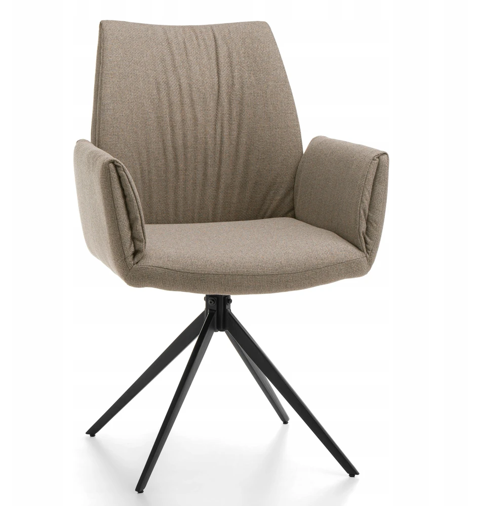 Home Design MINKŠTO AUDINIO KĖDĖ, SAWANA TIPO, MODERNAUS GLAMŪRAS SVETAINEI, Smėlio spalvos