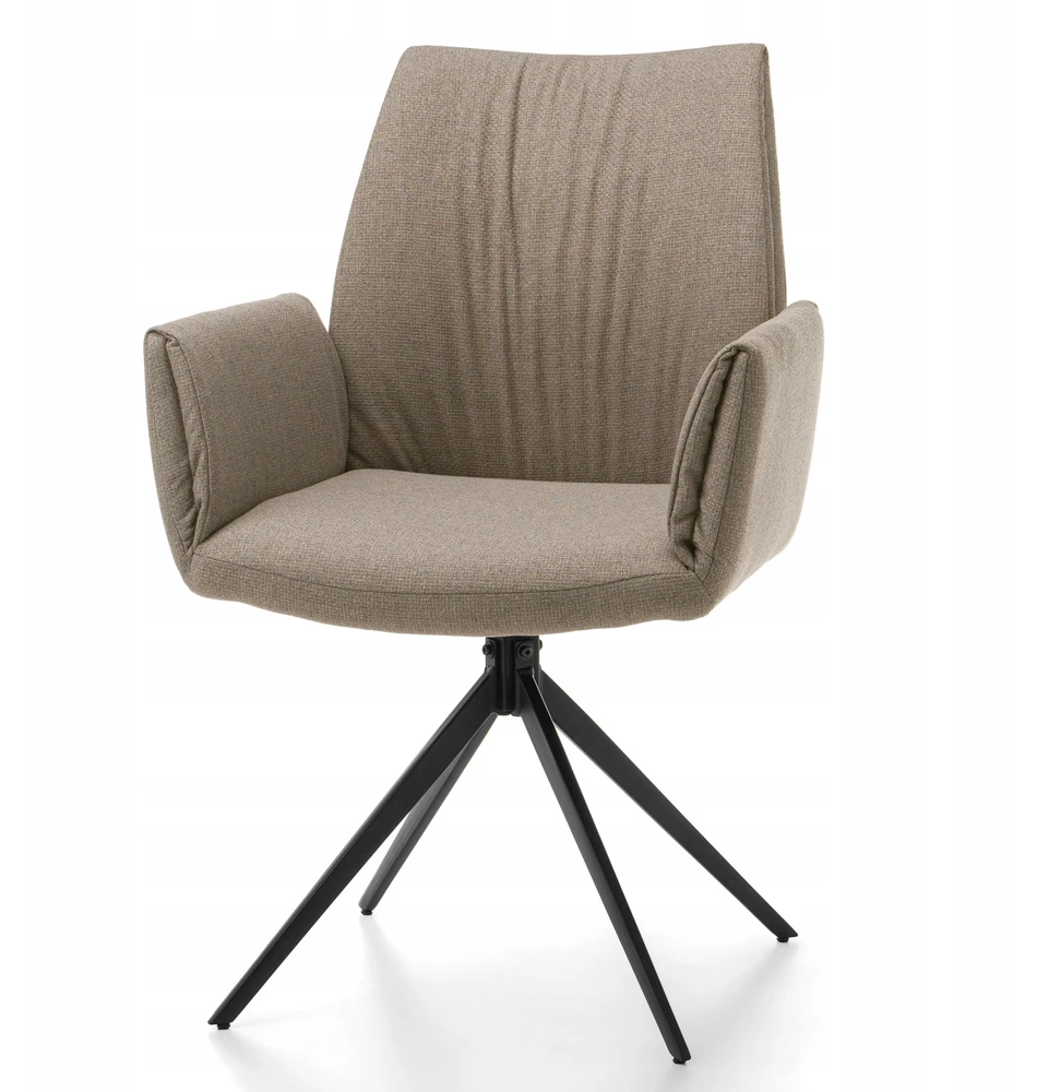 Home Design MINKŠTO AUDINIO KĖDĖ, SAWANA TIPO, MODERNAUS GLAMŪRAS SVETAINEI, Smėlio spalvos
