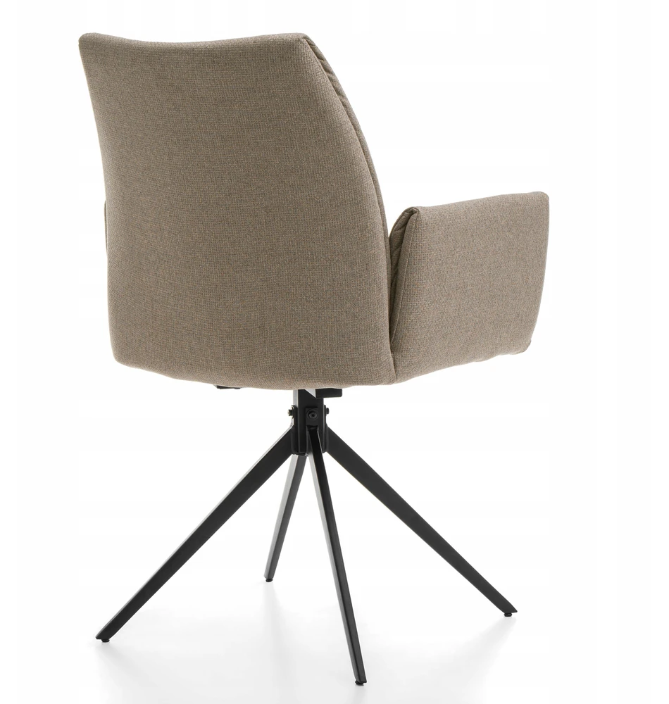 Home Design MINKŠTO AUDINIO KĖDĖ, SAWANA TIPO, MODERNAUS GLAMŪRAS SVETAINEI, Smėlio spalvos