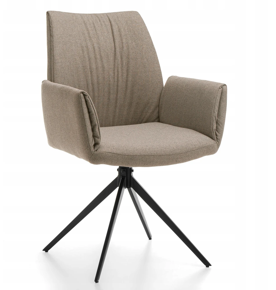 Home Design MINKŠTO AUDINIO KĖDĖ, SAWANA TIPO, MODERNAUS GLAMŪRAS SVETAINEI, Smėlio spalvos
