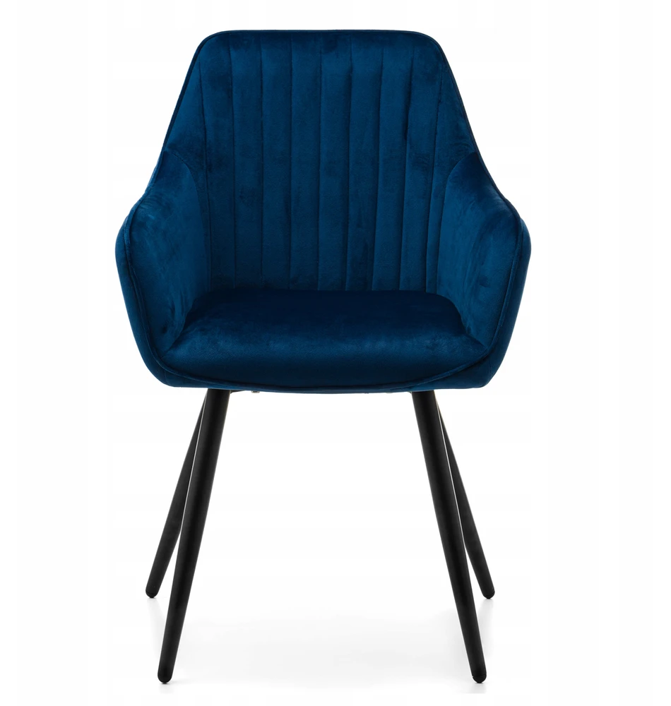 Home Design MINŠTA AKSOMINĖ KĖDĖ SVETAINEI, VALGOMAI, NAVY VELVET