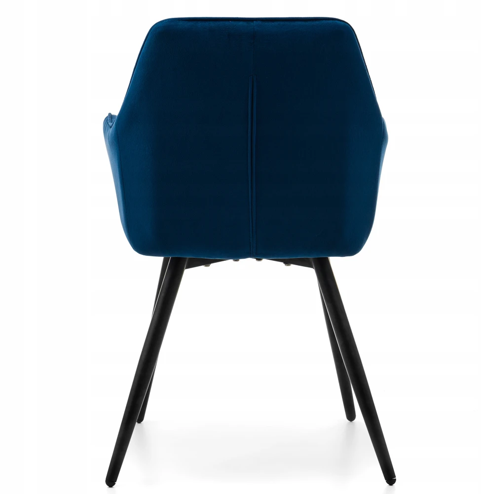 Home Design MINŠTA AKSOMINĖ KĖDĖ SVETAINEI, VALGOMAI, NAVY VELVET