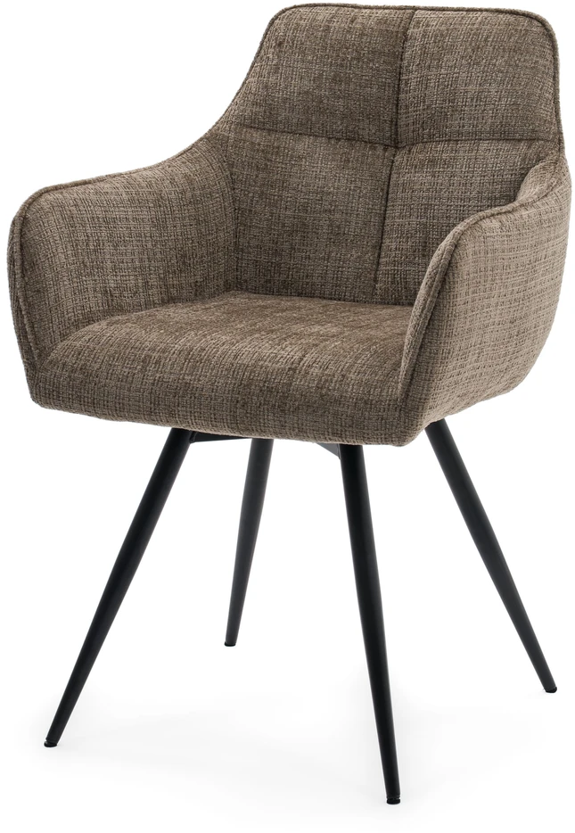 Home Design MINŠTA SUKAMA ŠENILĖ KĖDĖ SVETAINEI QUATTRO BROWN