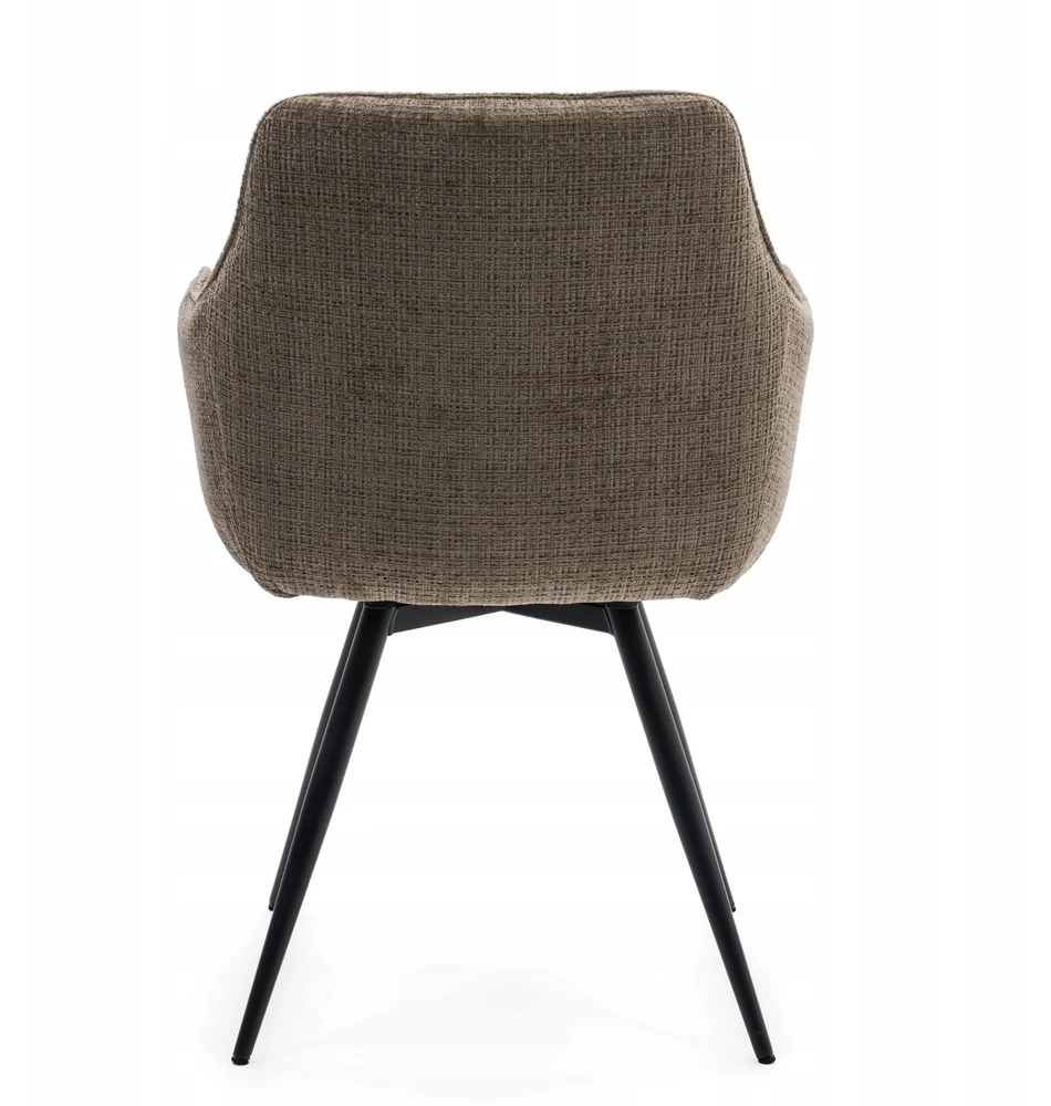 Home Design MINŠTA SUKAMA ŠENILĖ KĖDĖ SVETAINEI QUATTRO BROWN