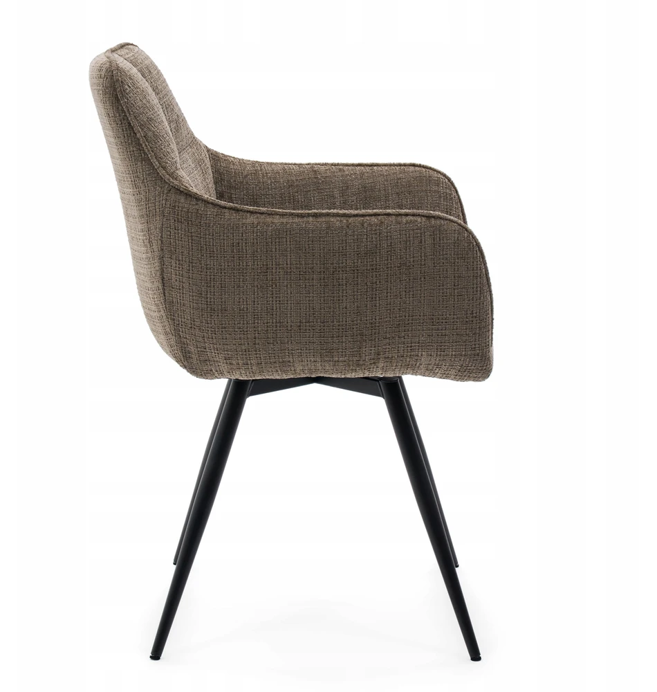 Home Design MINŠTA SUKAMA ŠENILĖ KĖDĖ SVETAINEI QUATTRO BROWN