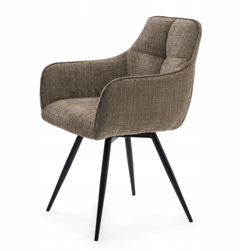 Home Design MINŠTA SUKAMA ŠENILĖ KĖDĖ SVETAINEI QUATTRO BROWN