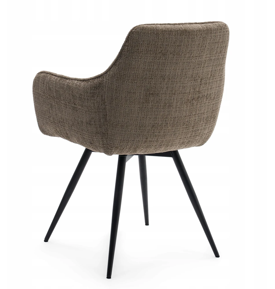 Home Design MINŠTA SUKAMA ŠENILĖ KĖDĖ SVETAINEI QUATTRO BROWN