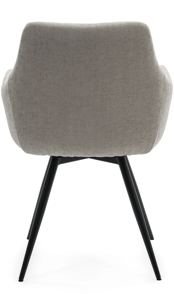 Fotelis Home Design MINŠTA SUKAMA ŠENILINĖ KĖDĖ SVETAINEI LUGANO ŠVIESI PILKA