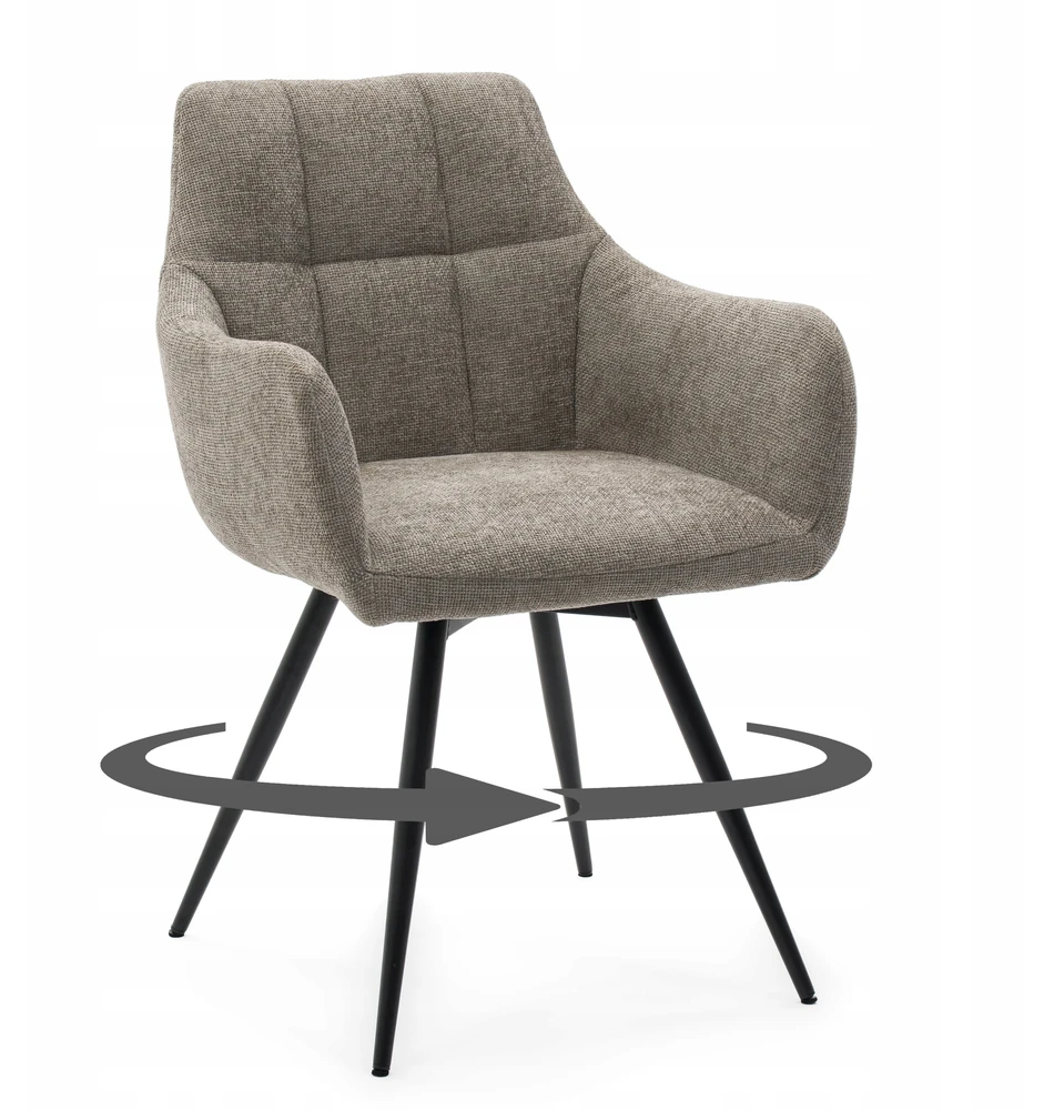 Home Design MINŠTA SUKAMA ŠENILINĖ KĖDĖ SVETAINEI LUGANO BEIGE