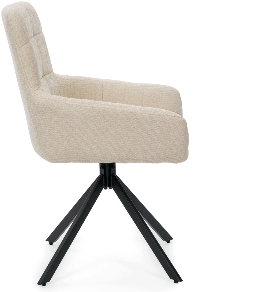 Home Design MINŠTA SUKIAMA ŠENILĖ KĖDĖ SVETAINEI FUNO CREAM