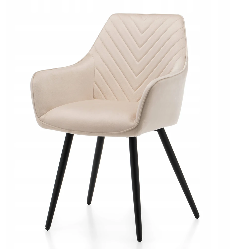 Home Design Smėlio spalvos veliūru MINŠTA KĖDĖ SVETAINEI, VALGOMAI, MODERNA