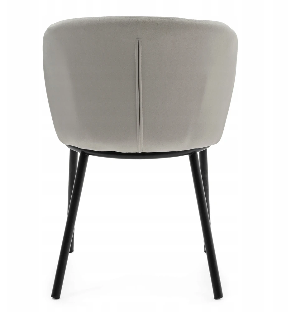 Home Design VELUR MINKŠTA KĖDĖ, ŠVIESI PILKA, SVETAINE, VALGOMAS, GLAMOUR, MODERNA