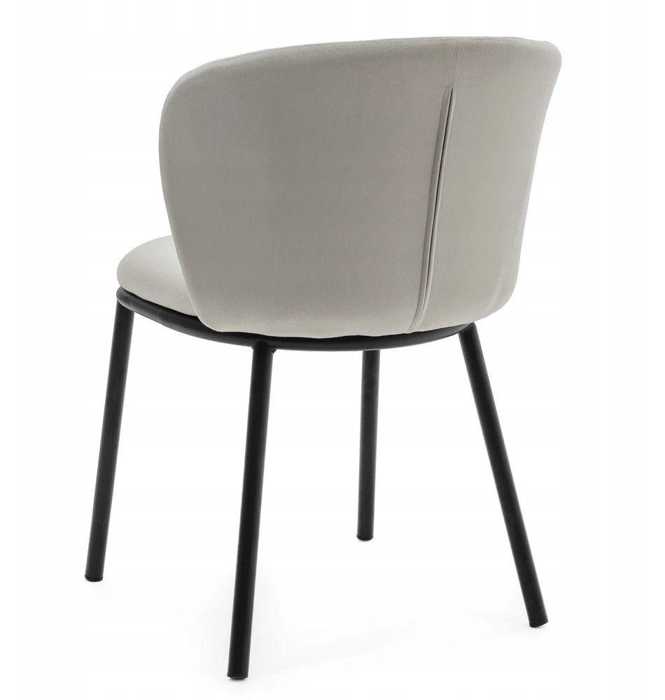 Home Design VELUR MINKŠTA KĖDĖ, ŠVIESI PILKA, SVETAINE, VALGOMAS, GLAMOUR, MODERNA