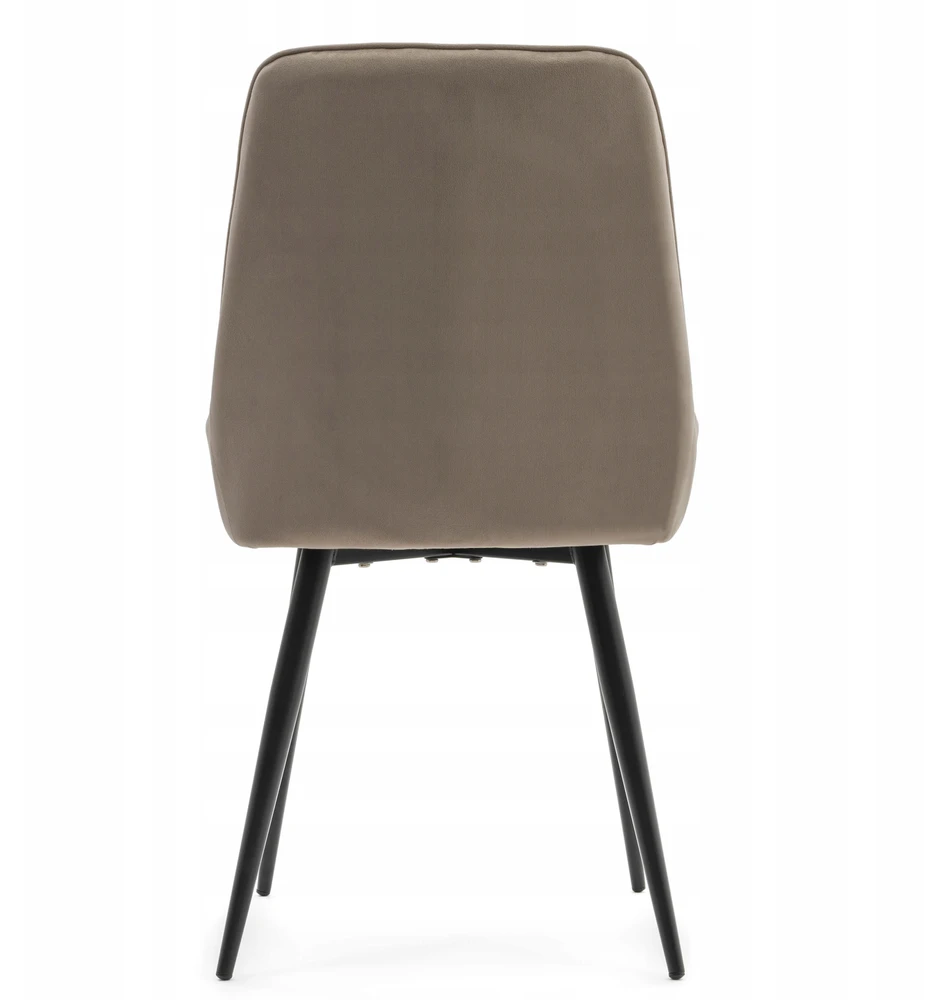 Home Design VELUR MINKŠTA KĖDĖ VALGOJAM, SVEČIAVAI, TAMSIAI BEIGE, GLAMUR, MODERNA