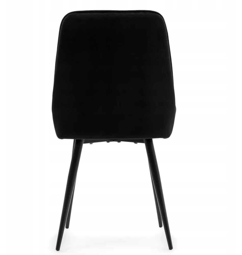 Home Design VELUR MINKŠTA KĖDĖ VALGOMOJE SVETAINEI, Juodas GLAMOUR, MODERNA