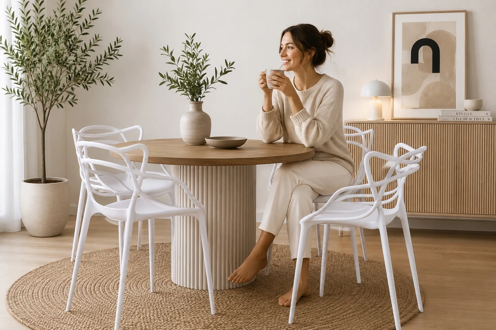 Modernhome Home Select Krzesło Belluno nowoczesne ażurowe balta