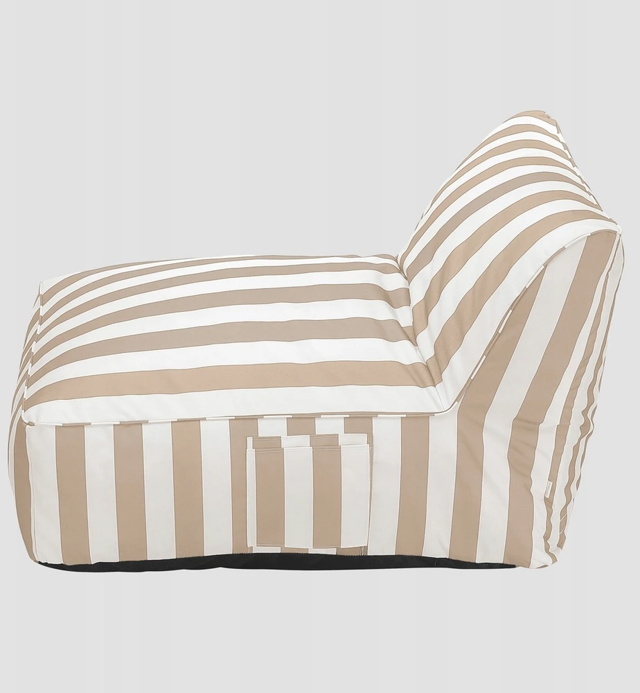 Homla Couch | MARIS | in baltas and beige stripes | 102x72x65 cm | 744242