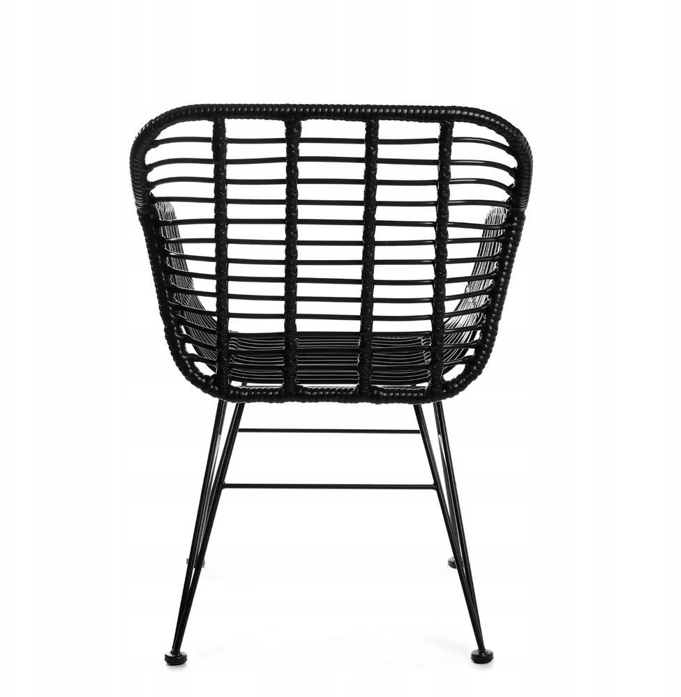 Homla JARDIN Juoda austa kėdė 57x62x81 cm