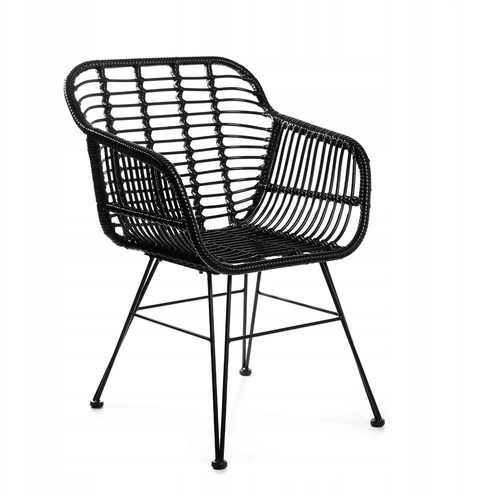 Homla JARDIN Juoda austa kėdė 57x62x81 cm
